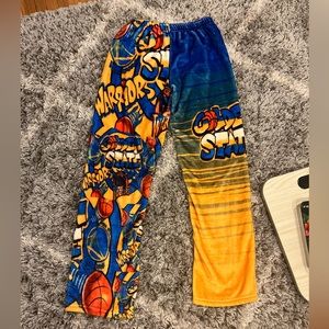 Perfect condition pajama pants so soft brand new golden state warriors